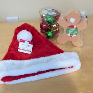 Celebrate It Santa Hat, Bells And Gingerbread Foam